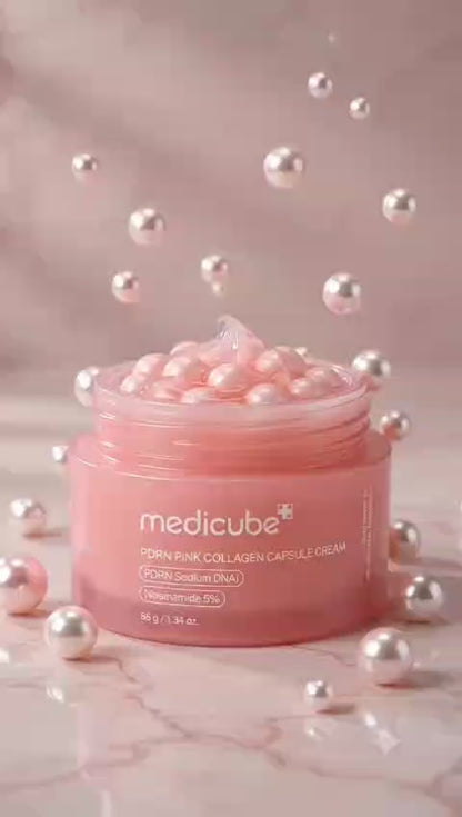 Medicube PDRN Pink Collagen Capsule Cream and deep vita C