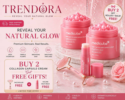Medicube PDRN Pink Collagen Capsule Cream and deep vita C