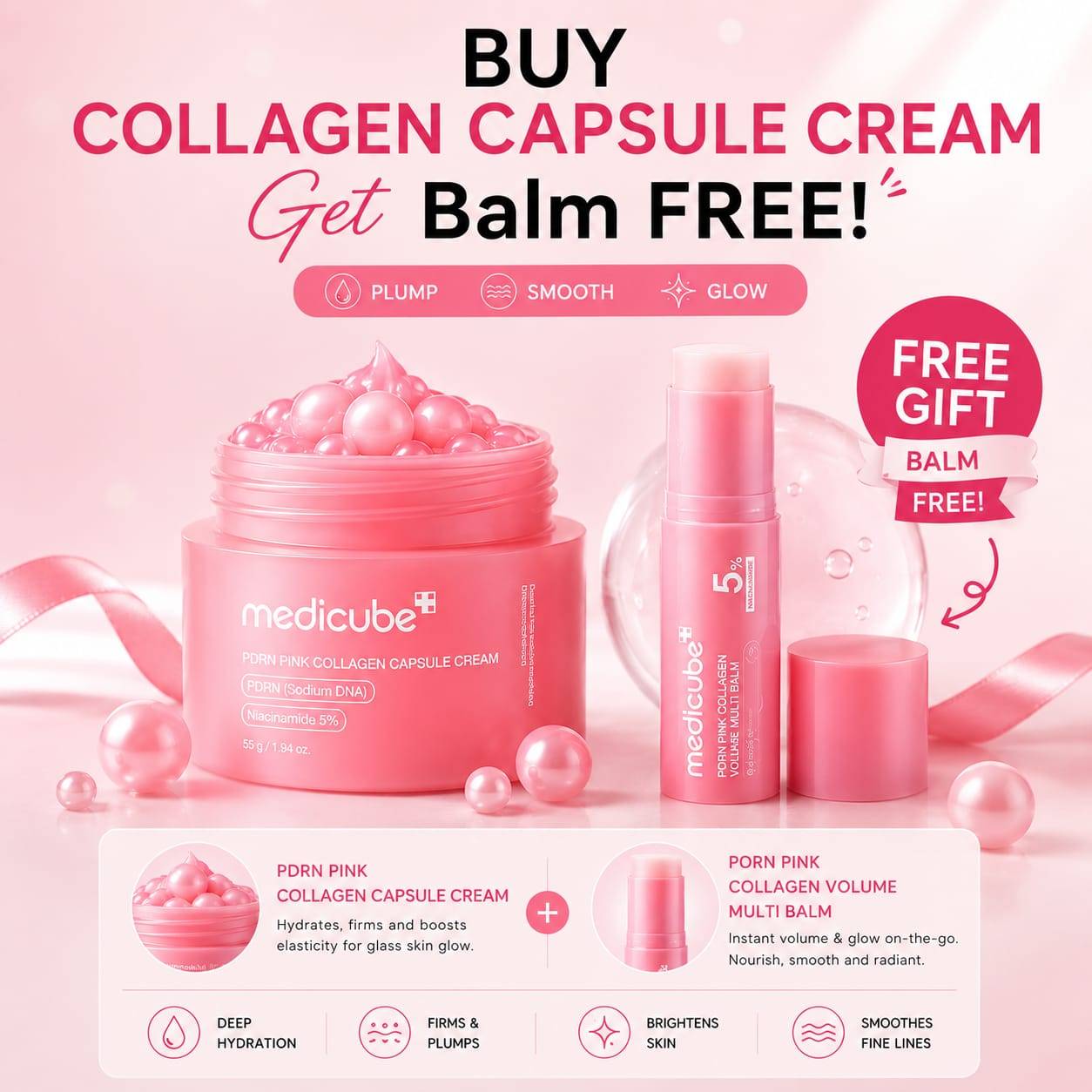 PDRN PINK COLLAGEN CAPUSLE CREAM