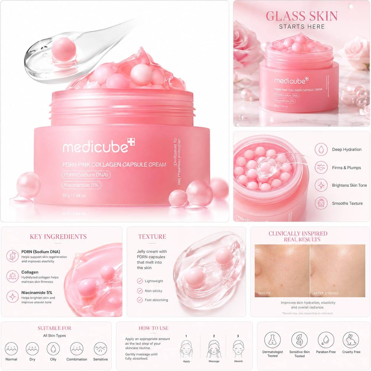 PDRN PINK COLLAGEN CAPUSLE CREAM