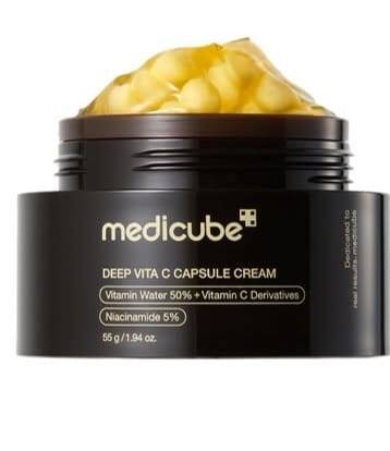 Medicube PDRN Pink Collagen Capsule Cream and deep vita C